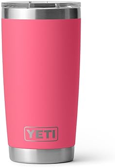 YETI RAMBLER 20 OZ STAINLESS STEEL VACUUM INSULATED TUMBLER WITH MAGSLIDER LID DURABLE CUP