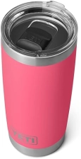 YETI RAMBLER 20 OZ STAINLESS STEEL VACUUM INSULATED TUMBLER WITH MAGSLIDER LID DURABLE CUP