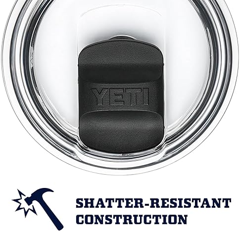 YETI RAMBLER 20 OZ STAINLESS STEEL VACUUM INSULATED TUMBLER WITH MAGSLIDER LID DURABLE CUP