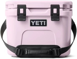 YETI ROADIE 15 HARD COOLER WITH DOUBLEDUTY SHOULDER STRAP DURABLE PORTABLE COOLER BAG