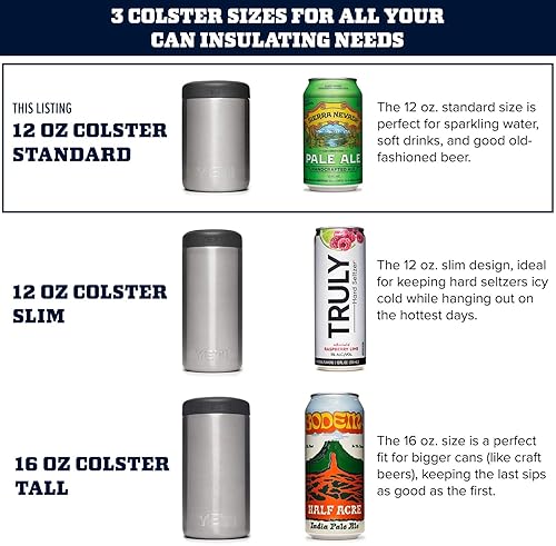 YETI RAMBLER 12 OZ WHITE CAN INSULATOR COLSTER FOR STANDARD SIZE CANS, NO CAN INSERT