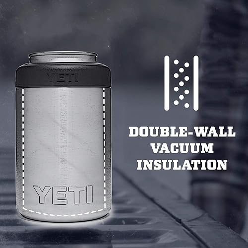 YETI RAMBLER 12 OZ WHITE CAN INSULATOR COLSTER FOR STANDARD SIZE CANS, NO CAN INSERT