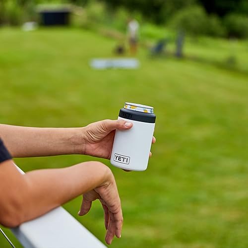 YETI RAMBLER 12 OZ WHITE CAN INSULATOR COLSTER FOR STANDARD SIZE CANS, NO CAN INSERT