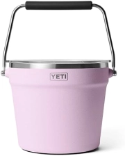 YETI BEVERAGE AND ICE BUCKET HOLDS 6 LONGNECK BOTTLES OR 3 WINE BOTTLES, DURABLE COOLER