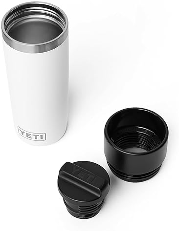 YETI RAMBLER 16 OZ STAINLESS STEEL TRAVEL BOTTLE - VACUUM INSULATED, LEAKPROOF WHITE CAP