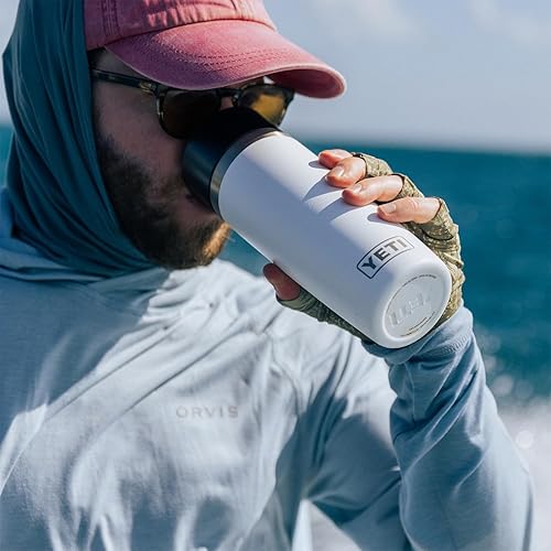 YETI RAMBLER 16 OZ STAINLESS STEEL TRAVEL BOTTLE - VACUUM INSULATED, LEAKPROOF WHITE CAP