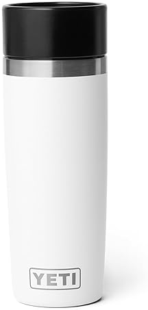 YETI RAMBLER 16 OZ STAINLESS STEEL TRAVEL BOTTLE - VACUUM INSULATED, LEAKPROOF WHITE CAP