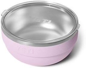 YETI RAMBLER 4.5 QUART VACUUM INSULATED STAINLESS STEEL BOWL WITH LID CHERRY BLOSSOM, STACKABLE