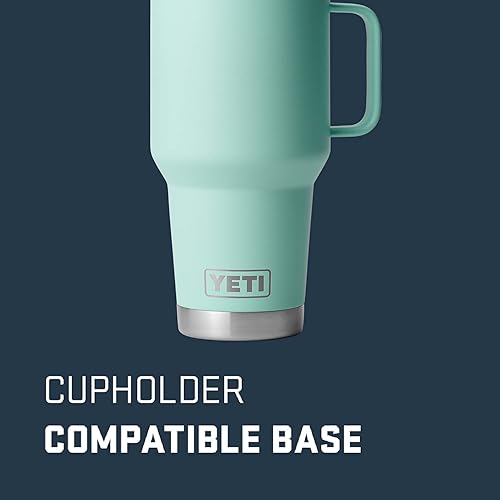 YETI RAMBLER 30 OZ STAINLESS STEEL TRAVEL MUG, VACUUM INSULATED WITH STRONGHOLD LID