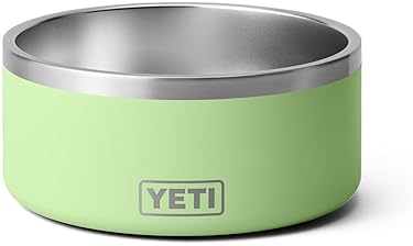 YETI BOOMER 8 STAINLESS STEEL NON-SLIP DOG BOWL - DURABLE 64 OZ PET WATER AND FOOD DISH
