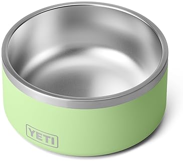 YETI BOOMER 8 STAINLESS STEEL NON-SLIP DOG BOWL - DURABLE 64 OZ PET WATER AND FOOD DISH