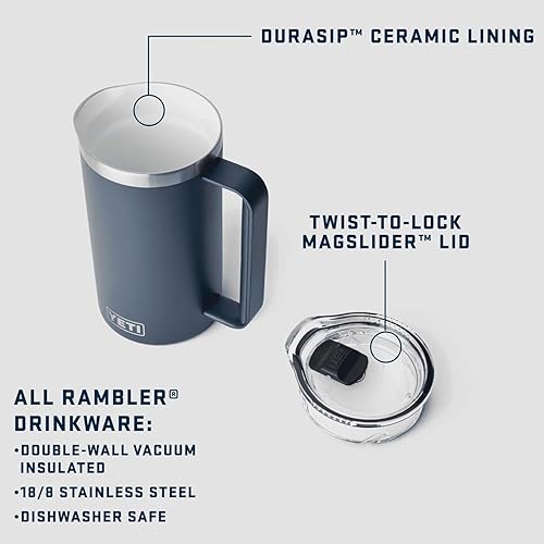 YETI RAMBLER 34 OZ STAINLESS STEEL PITCHER WITH VACUUM INSULATION AND MAGSLIDER LID, KEY LIME