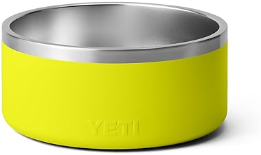 YETI BOOMER 8 STAINLESS STEEL NON-SLIP DOG BOWL - 64 OUNCE DURABLE PET WATER DISH