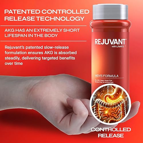 REJUVANT MEN S CALCIUM ALPHA-KETOGLUTARATE 1000MG SUPPLEMENT WITH B-VITAMINS, 60 TABLETS