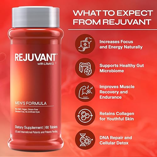 REJUVANT MEN S CALCIUM ALPHA-KETOGLUTARATE 1000MG SUPPLEMENT WITH B-VITAMINS, 60 TABLETS