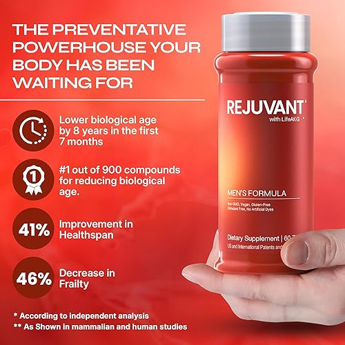 REJUVANT MEN S CALCIUM ALPHA-KETOGLUTARATE 1000MG SUPPLEMENT WITH B-VITAMINS, 60 TABLETS