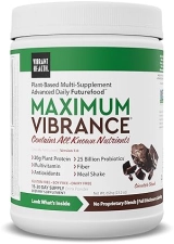 VIBRANT HEALTH MAXIMUM VIBRANCE VEGAN CHOCOLATE CHUNK MEAL SHAKE WITH PLANT PROTEIN, 15 SERVINGS
