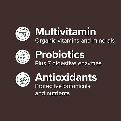 VIBRANT HEALTH MAXIMUM VIBRANCE VEGAN CHOCOLATE CHUNK MEAL SHAKE WITH PLANT PROTEIN, 15 SERVINGS