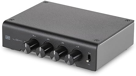 SCHIIT LOKI MINI 4-BAND TONE CONTROL EQUALIZER BLACK COMPACT AUDIO SOUND ENHANCER