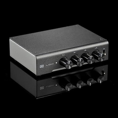 SCHIIT LOKI MINI 4-BAND TONE CONTROL EQUALIZER BLACK COMPACT AUDIO SOUND ENHANCER