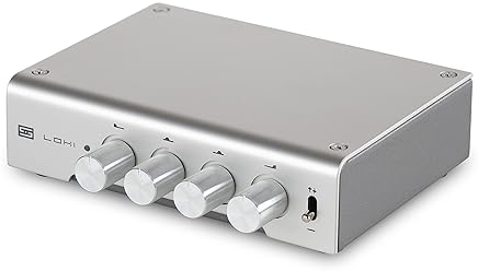 SCHIIT LOKI MINI 4-BAND TONE CONTROL EQUALIZER SILVER COMPACT AUDIO SOUND ENHANCER