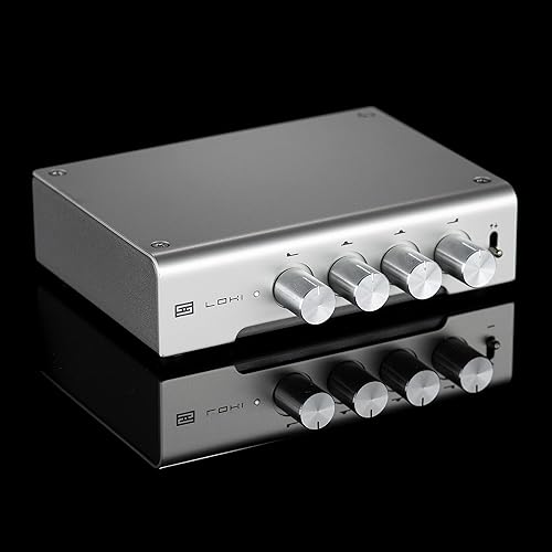 SCHIIT LOKI MINI 4-BAND TONE CONTROL EQUALIZER SILVER COMPACT AUDIO SOUND ENHANCER
