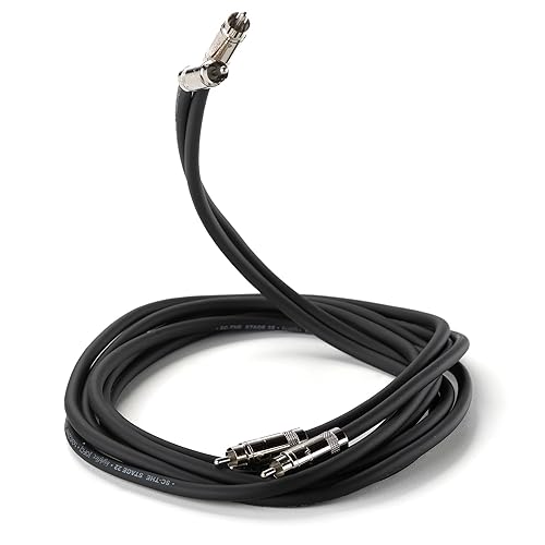 SCHIIT PYST BLACK RCA AUDIO CABLES PAIR 2 METER HIGH-QUALITY STEREO INTERCONNECTS