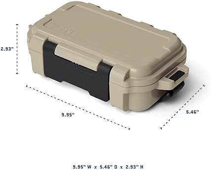 YETI LOADOUT GOBOX 1 WATERPROOF DIVIDED CARGO CASE DRY BOX CAMERA FISHING TACKLE BOX BLACK