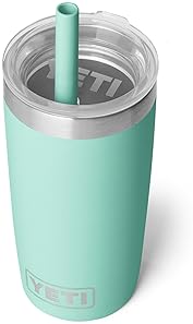 YETI RAMBLER JR 10 OZ TUMBLER WITH SILICONE STRAW LID DURABLE KIDS DRINKWARE CUP