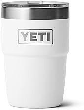 YETI RAMBLER 8OZ INSULATED COFFEE MUG WITH LID - STACKABLE, VACUUM INSULATED, DISHWASHER SAFE