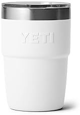 YETI RAMBLER 8OZ INSULATED COFFEE MUG WITH LID - STACKABLE, VACUUM INSULATED, DISHWASHER SAFE