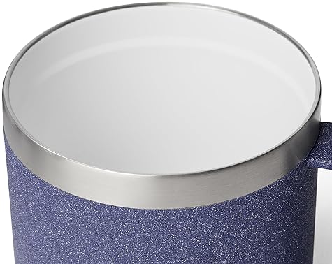 YETI RAMBLER 14 OZ CERAMIC LINED STACKABLE STAINLESS STEEL MUG WITH VACUUM INSULATION MAGSLIDER LID