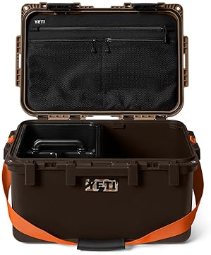 YETI LOADOUT 30 WATERPROOF DIVIDED CARGO CASE DRY BOX CAMERA FISHING TACKLE WETLANDS BROWN