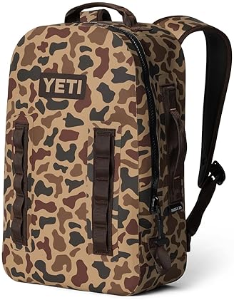 YETI PANGA 28 WATERPROOF AIRTIGHT SUBMERSIBLE BACKPACK IN WETLANDS CAMO DURABLE OUTDOOR GEAR