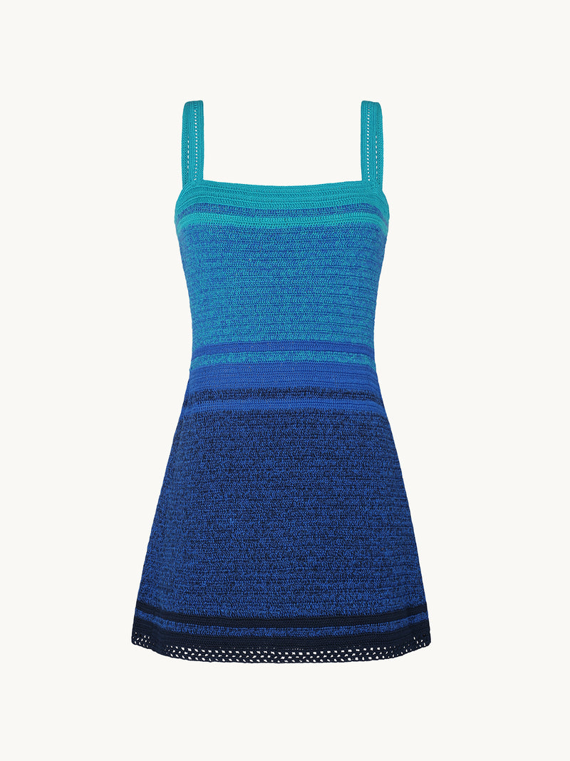 ESCVDO PLUMAR MINIDRESS BLUES