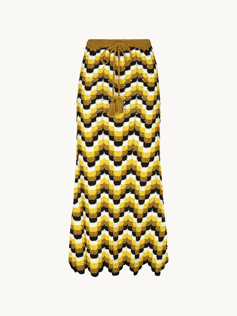ESCVDO SUSPIRO SKIRT GOLDEN & BLACK