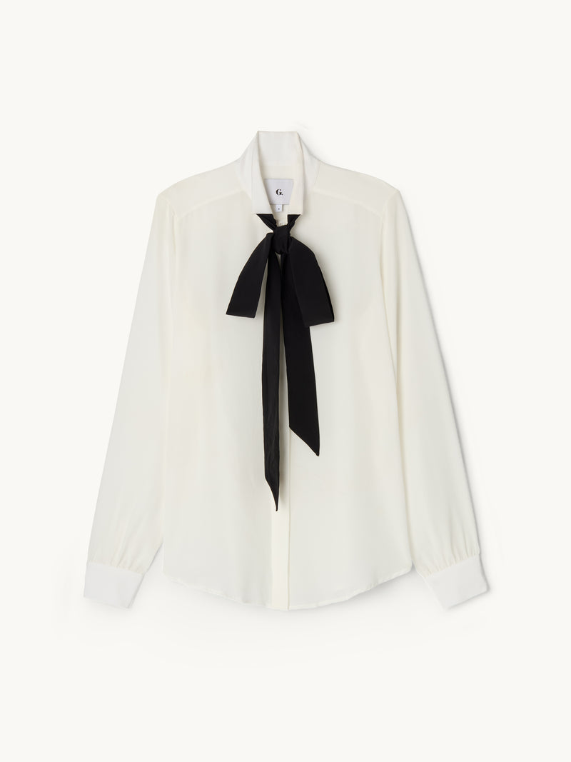 GWYN ELDRIDGE SILK SHIRT IVORY
