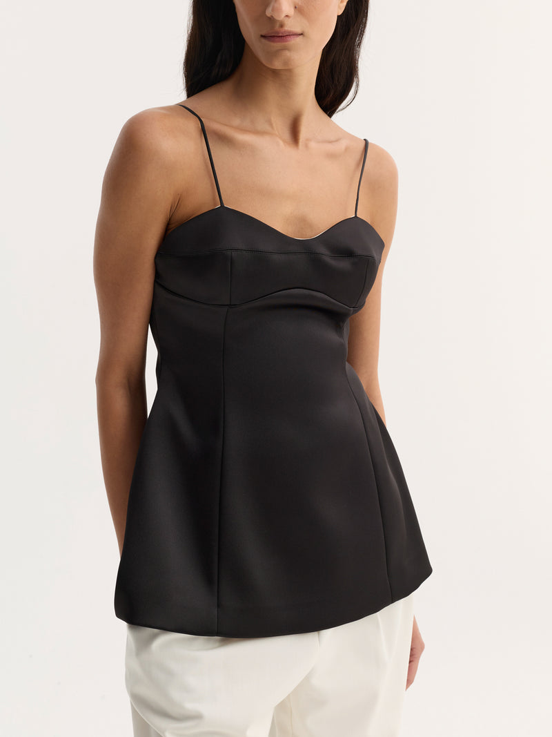 RóHE BUSTIER TOP BLACK