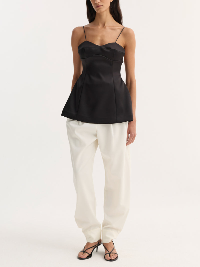 RóHE BUSTIER TOP BLACK