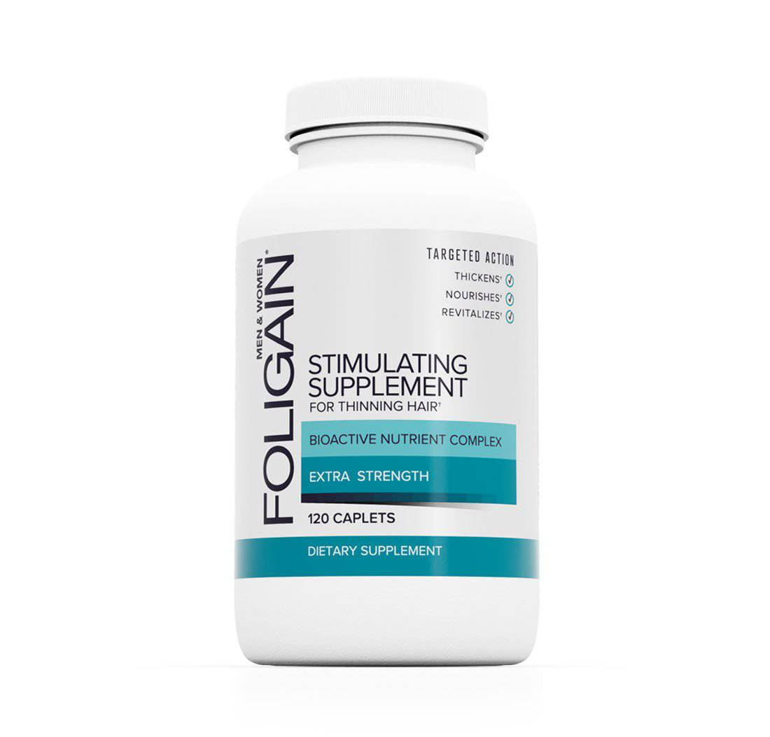 FOLIGAIN STIMULATING SUPPLEMENT FOR THINNING HAIR 120 CAPLETS