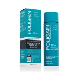 FOLIGAIN ADVANCED HAIR REGROWTH HAIR SHAMPOO WITH 2% MINOXIDIL AND 2% TRIOXIDIL®
