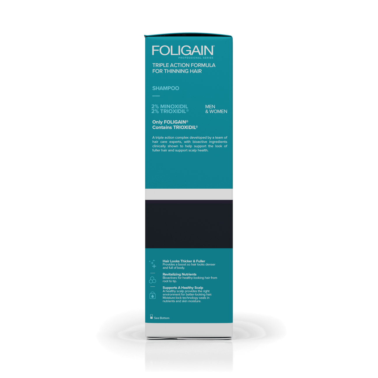 FOLIGAIN ADVANCED HAIR REGROWTH HAIR SHAMPOO WITH 2% MINOXIDIL AND 2% TRIOXIDIL®