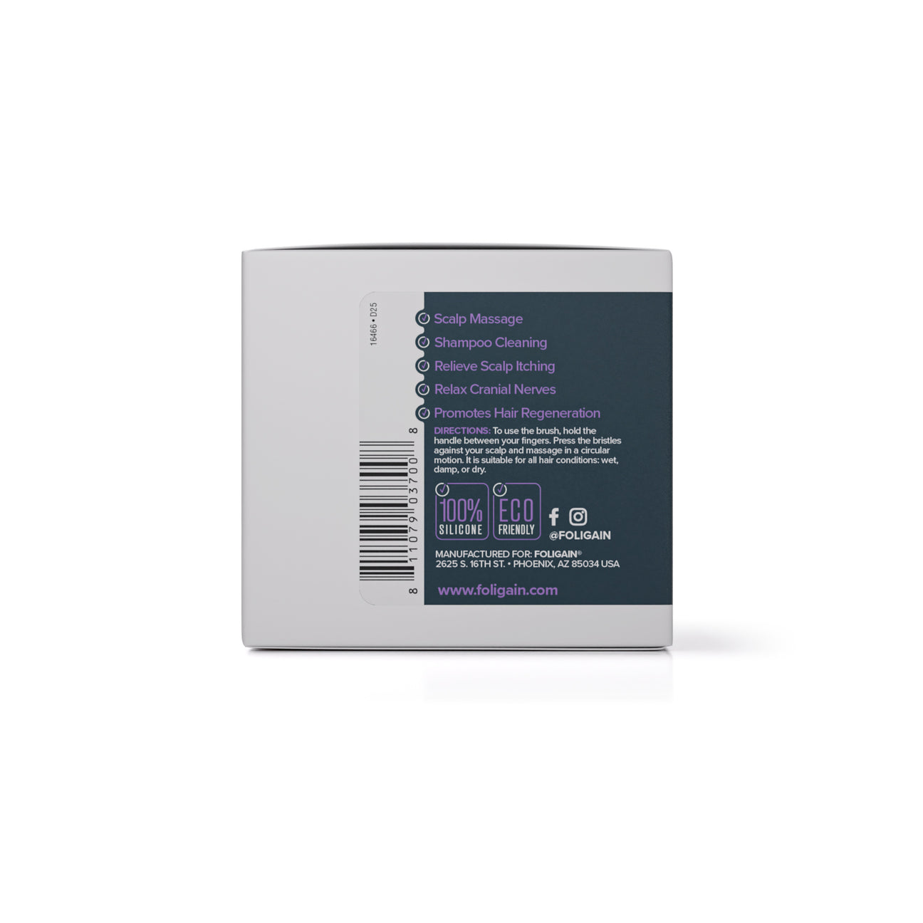 FOLIGAIN SCALP THERAPY EXFOLIATOR & MASSAGER IN PURPLE