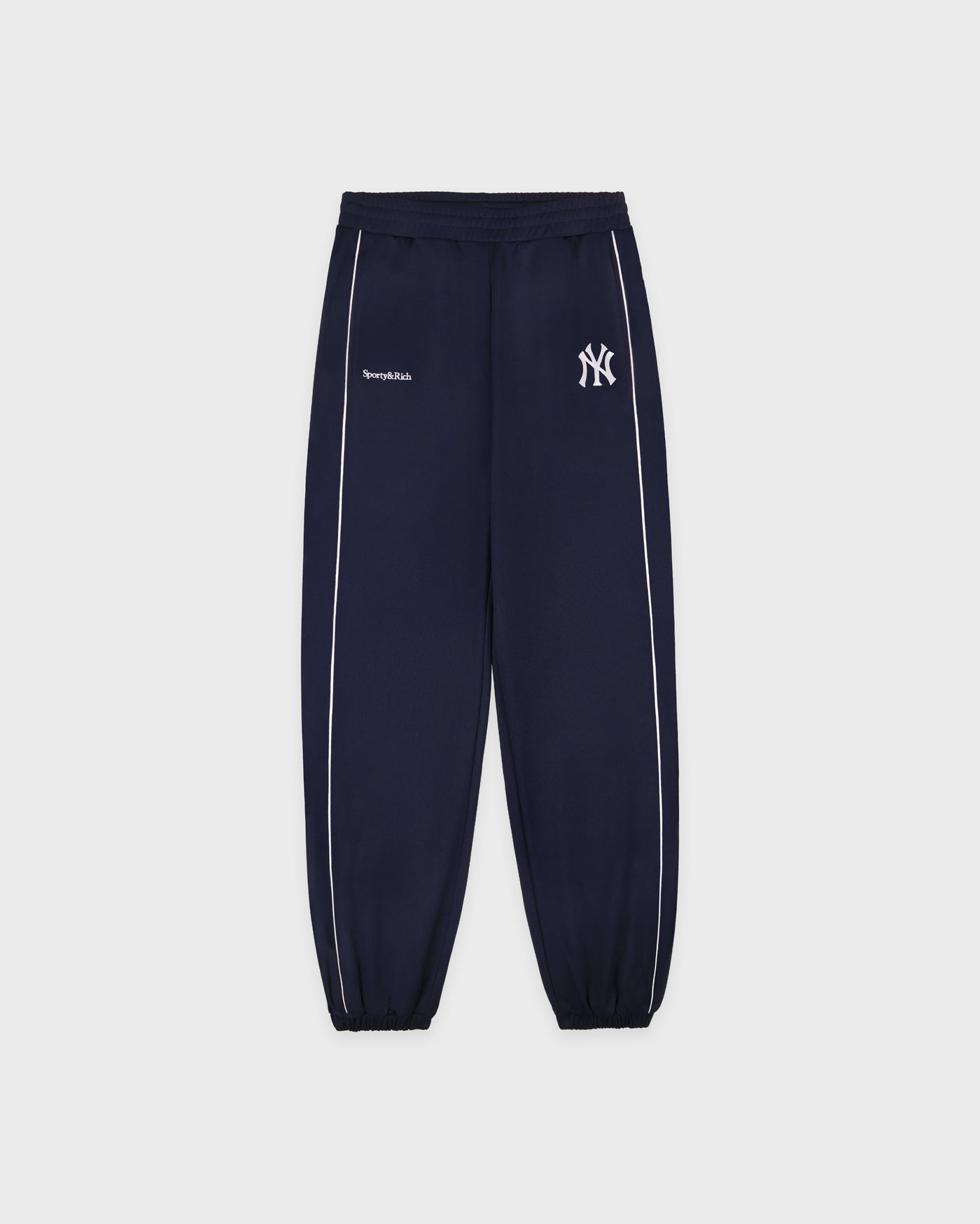 SPORTYHERITAGE YANKEES SERIF 90S ELIO TRACK PANT - NAVY/WHITE