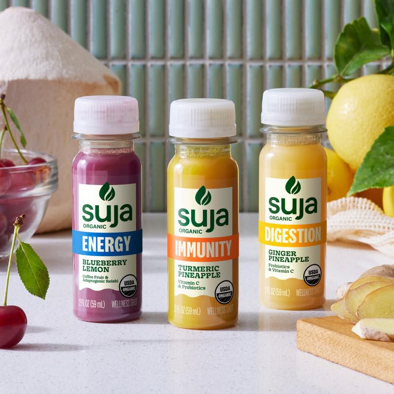 SUJA ORGANIC DAILY RITUAL SHOTS 30CT VARIETY PACK IMMUNITY, ENERGY DIGESTION BOOSTERS