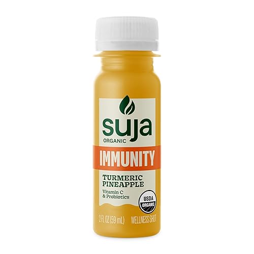 SUJA ORGANIC IMMUNITY DEFENSE SHOTS 20 PACK WITH TURMERIC, GINGER - PLANT-BASED, GLUTEN-FREE