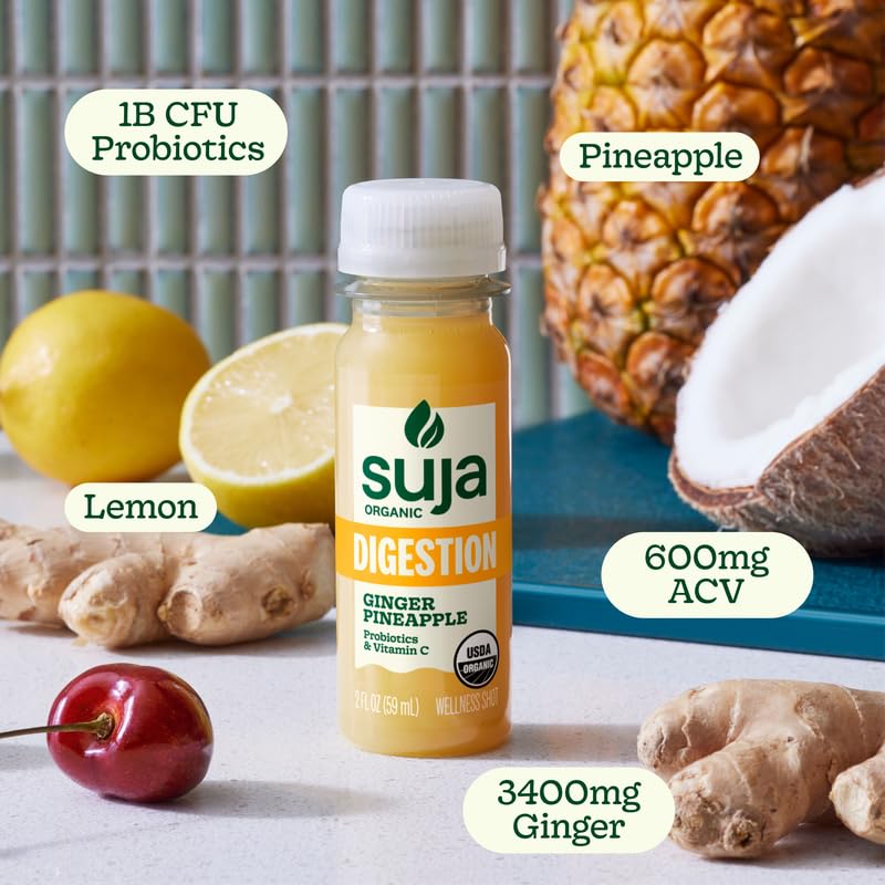 SUJA ORGANIC DIGESTION SHOT WITH GINGER APPLE CIDER VINEGAR - IMMUNITY DIGESTIVE SUPPORT