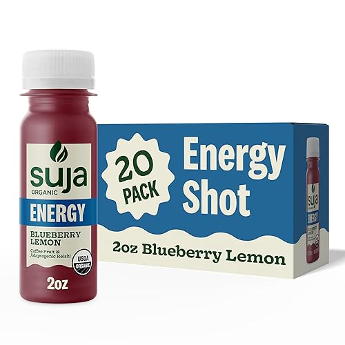 SUJA ORGANIC ENERGY SHOT WITH COFFEE FRUIT REISHI MUSHROOM 100MG NATURAL CAFFEINE, PLANT-BASED