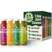 SUJA 3-DAY ORGANIC COLD-PRESSED JUICE CLEANSE NO ADDED SUGAR, IMMUNE DIGESTIVE SUPPORT