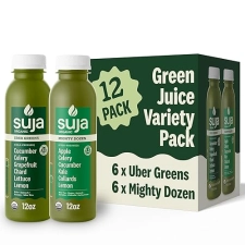 SUJA ORGANIC GREEN JUICE VARIETY PACK - 12 BOTTLES PLANT-BASED GLUTEN-FREE 12 FL OZ EACH